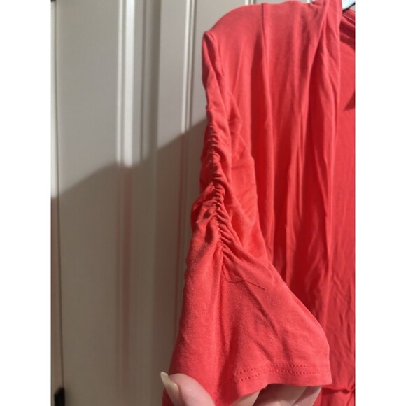 New Directions Open Cardigan Women’s Plus 2x Coral - Picture 2 of 6